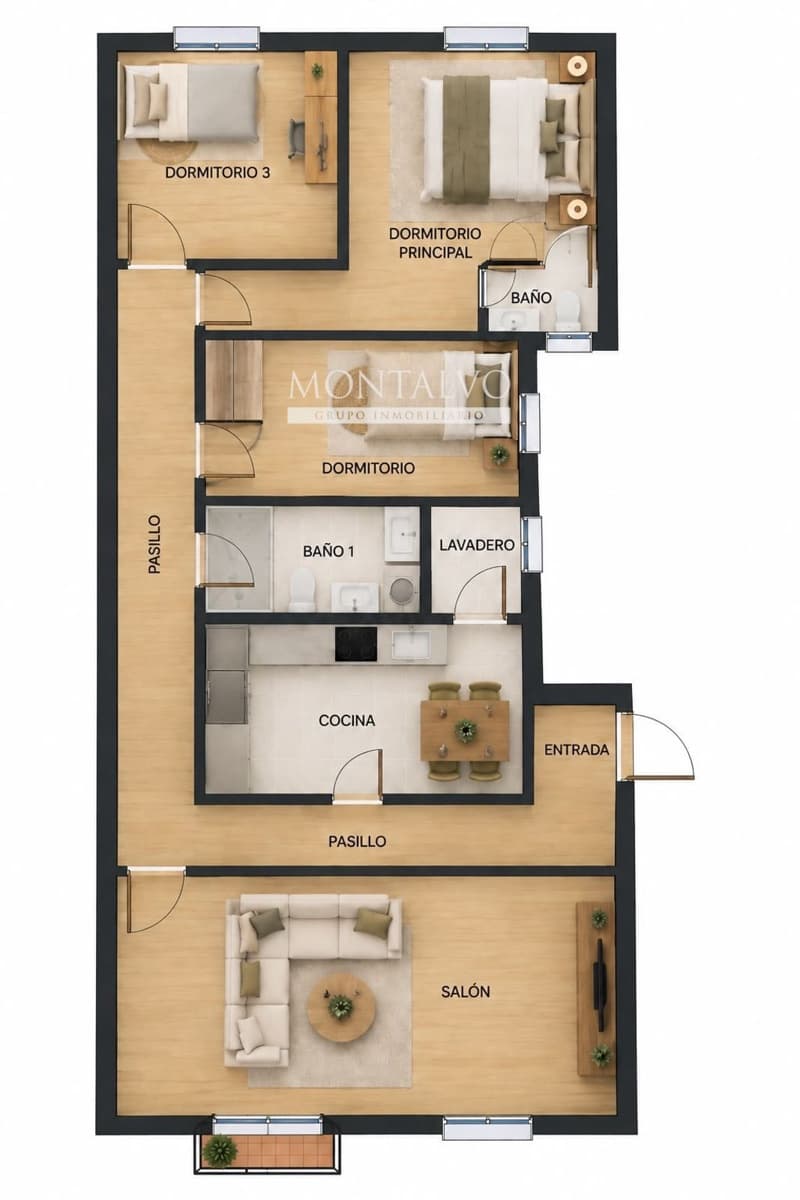 3 Zimmer Wohnung zu verkaufen in Atarfe mit Garage - 168.000 € (Ref: 10130900)