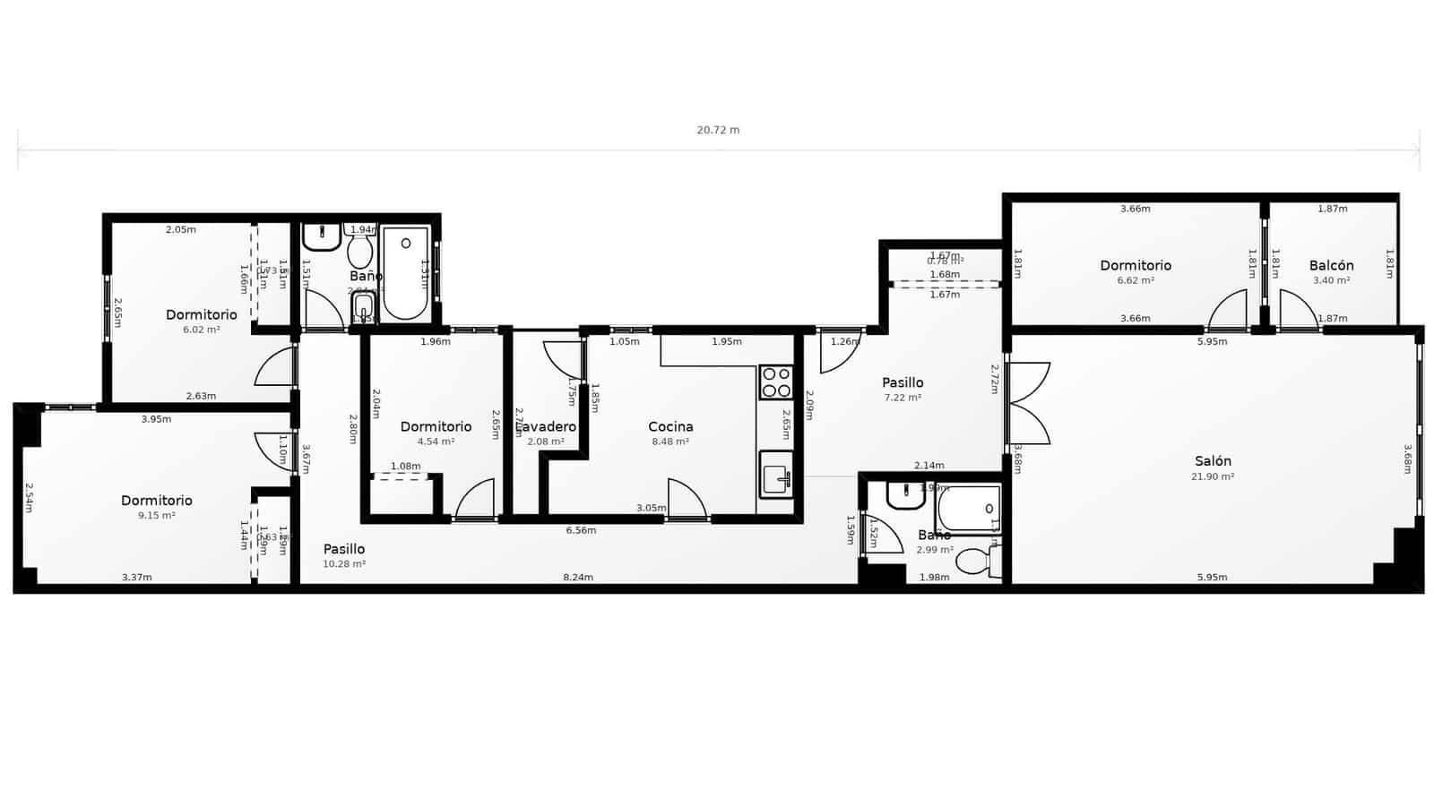 4 sovrum Lägenhet till salu i Alicante stad med garage - 380 000 € (Ref: 10111995)