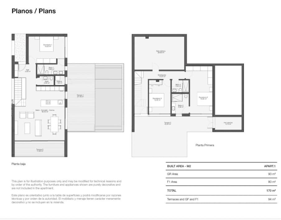 3 makuuhuone Huvila myytävänä paikassa Las Colinas Golf mukana uima-altaan - 985 000 € (Ref: 8459110)