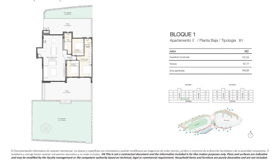 3 slaapkamer Appartement te koop in Las Colinas Golf met zwembad - € 625.000 (Ref: 8460611)