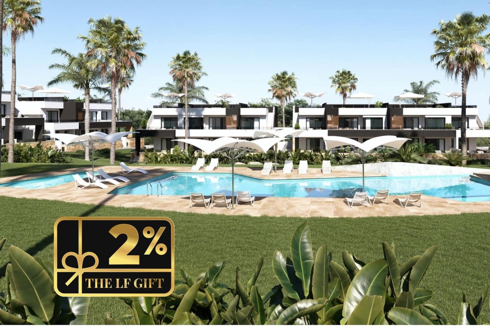 2 bedroom Bungalow for sale in Ciudad Quesada with pool - € 294,000 (Ref: 8753909)