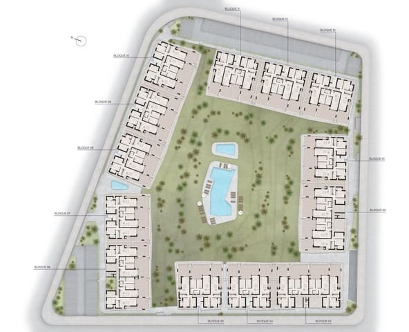 2 quarto Bungalow para venda em Ciudad Quesada, Rojales com piscina - 322 000 € (Ref: 8769276)