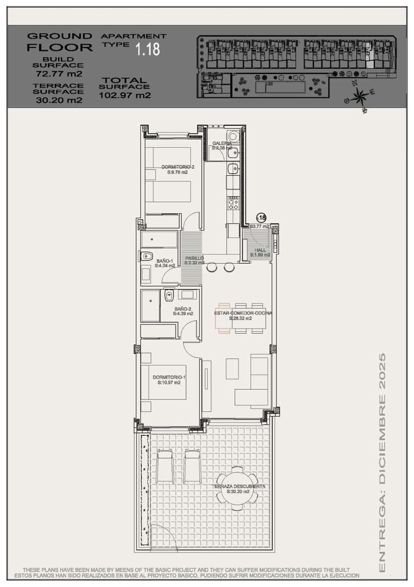 Bungalow de 2 habitaciones en Torrevieja en venta con piscina garaje - 270.900 € (Ref: 8942029)