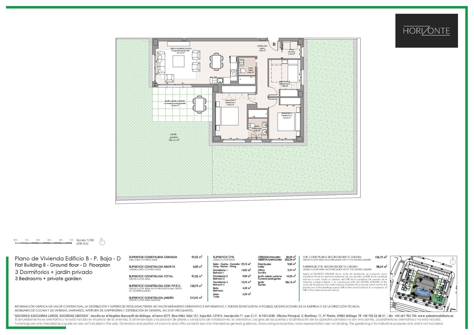 Apartamento Playa de 3 habitaciones en Algarrobo en venta con piscina garaje - 368.000 € (Ref: 9684135)