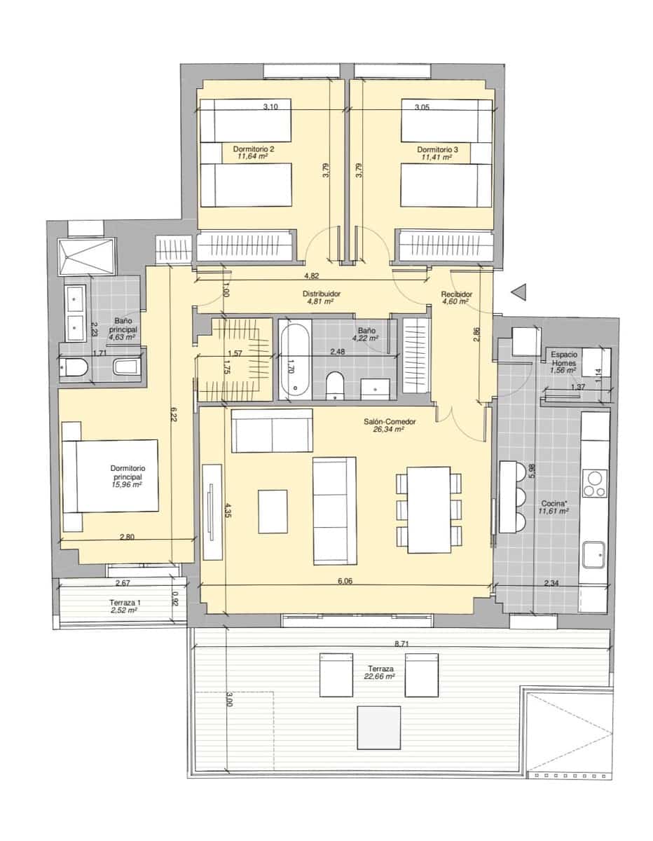 3 soverom Leilighet til salgs i Malaga by med svømmebasseng garasje - € 995 000 (Ref: 9818458)