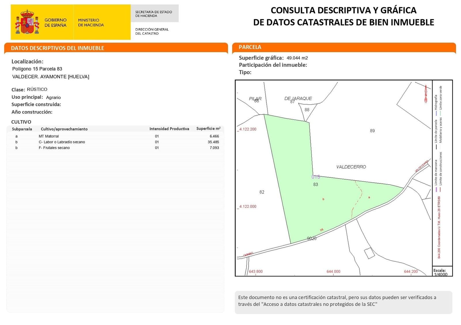 Building Plot for sale in Ayamonte - € 225,000 (Ref: 9934369)