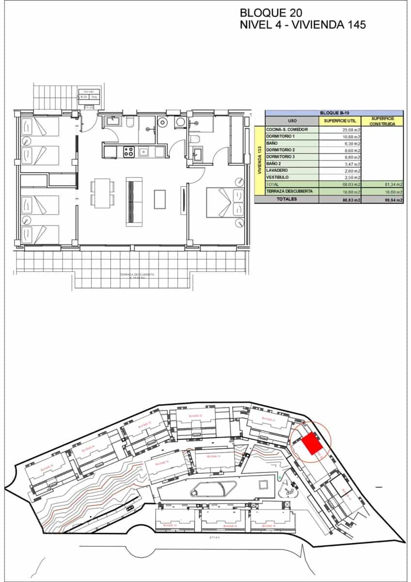 3 slaapkamer Appartement te koop in Xeresa met zwembad garage - € 275.000 (Ref: 7464065)