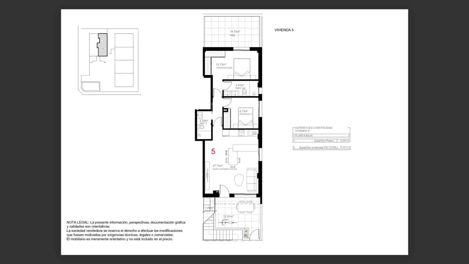 2 bedroom Apartment for sale in Pilar de la Horadada with pool - € 259,900 (Ref: 8786481)