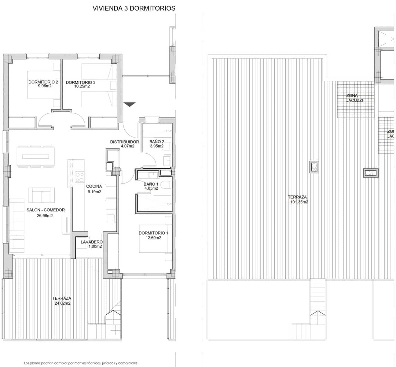 3 camera da letto Attico in vendita in Villamartin con piscina garage - 360.000 € (Rif: 9240082)