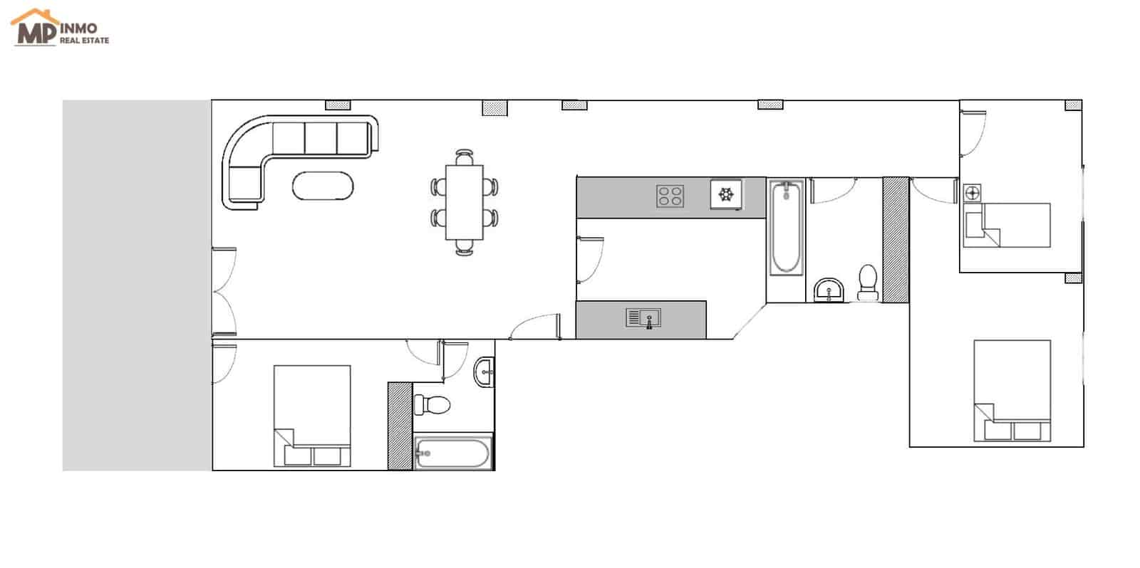 3 Zimmer Apartment zu verkaufen in Jalon / Xalo mit Garage - 225.000 € (Ref: 9630317)