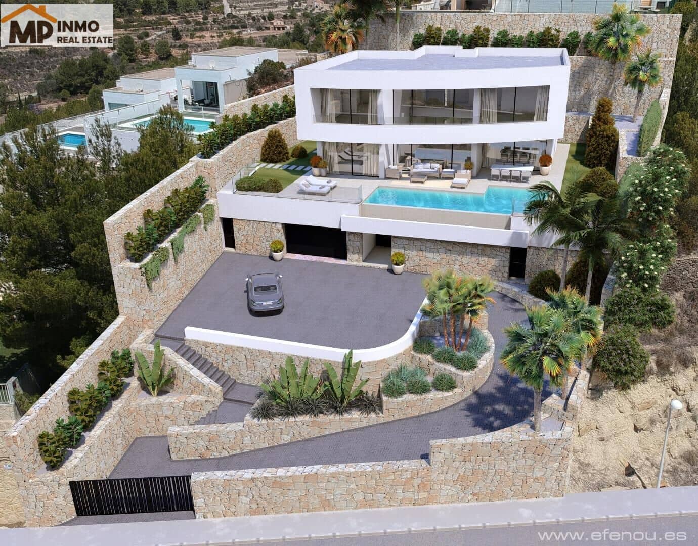 4 sypialnia Willa na sprzedaż w Calpe / Calp z basenem garażem - 2 200 000 € (Ref: 9652232)