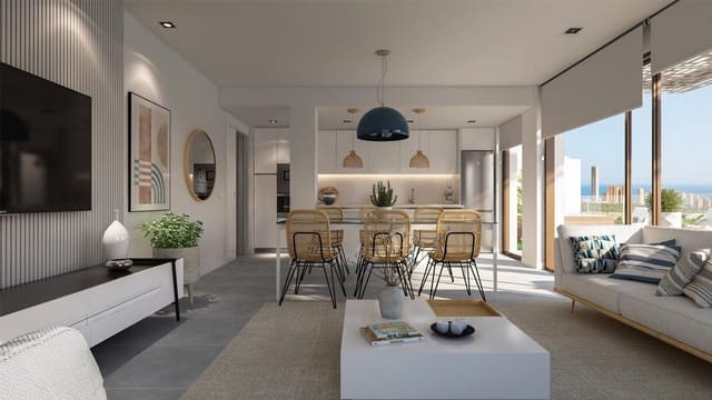 Piso de 2 habitaciones en Balcón de Finestrat - Terra Marina, Finestrat en venta con piscina garaje - 440.000 € (Ref: 4825177)