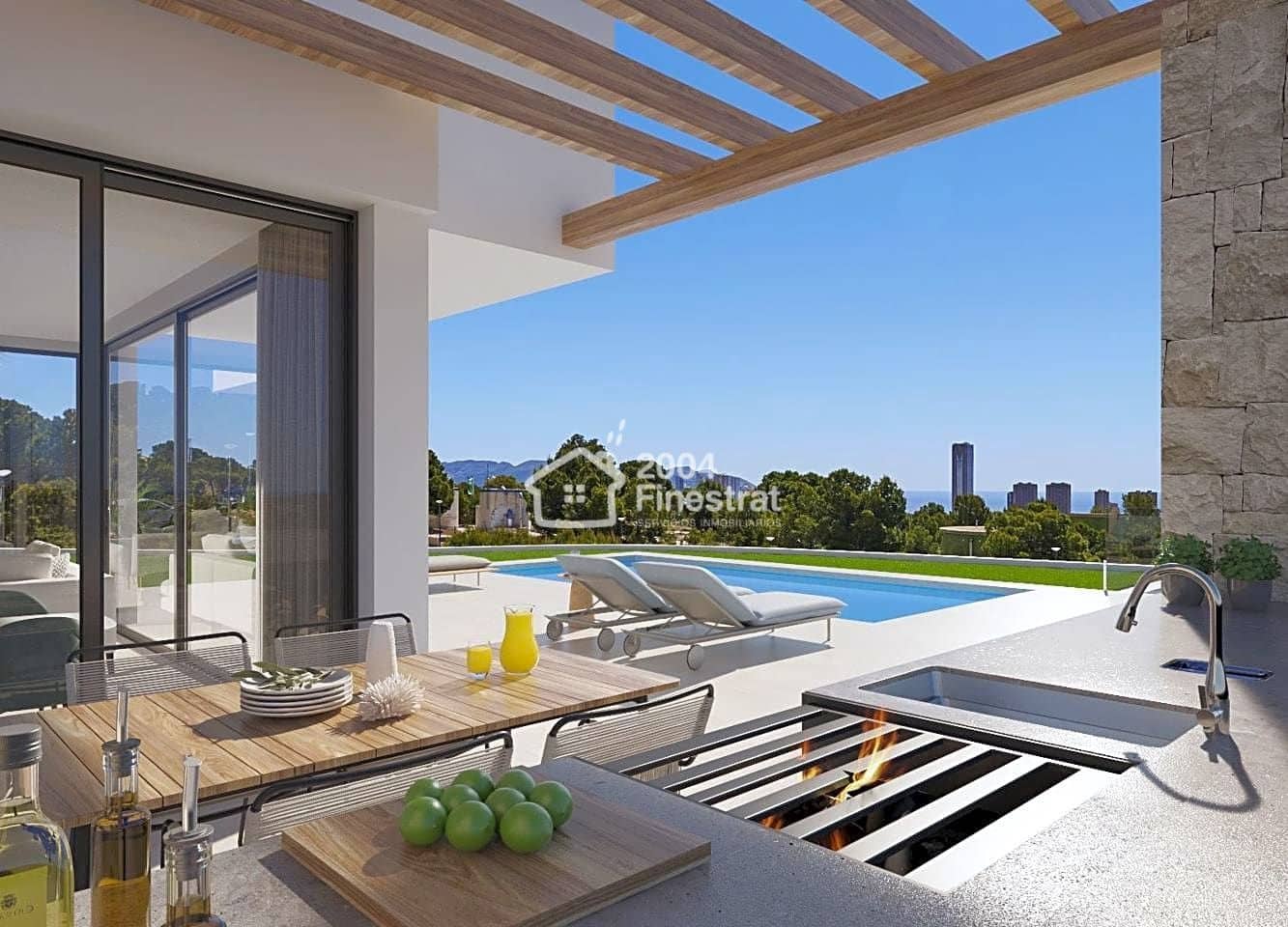 3 sypialnia Willa na sprzedaż w Finestrat z basenem garażem - 1 145 000 € (Ref: 6693112)