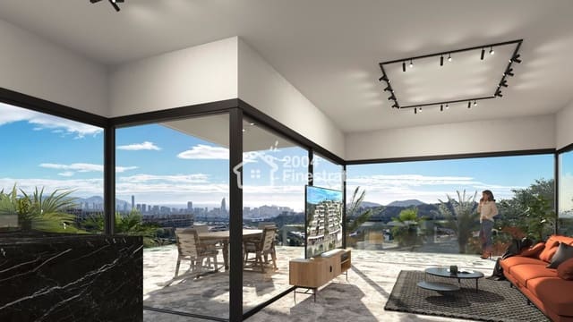 4 makuuhuone Huvila myytävänä paikassa Balcón de Finestrat - Terra Marina, Finestrat mukana uima-altaan 
autotalli - 1 270 000 € (Ref: 8005558)