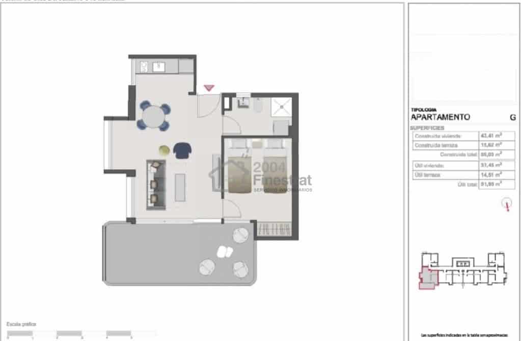 1 soveværelse Lejlighed til salg i Benidorm med swimmingpool garage - € 183.000 (Ref: 8776725)