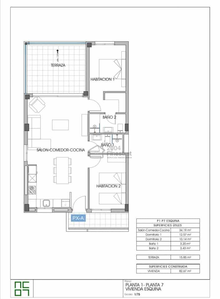 2 Zimmer Wohnung zu verkaufen in La Villajoyosa / Vila Joiosa mit Pool Garage - 349.000 € (Ref: 8951010)