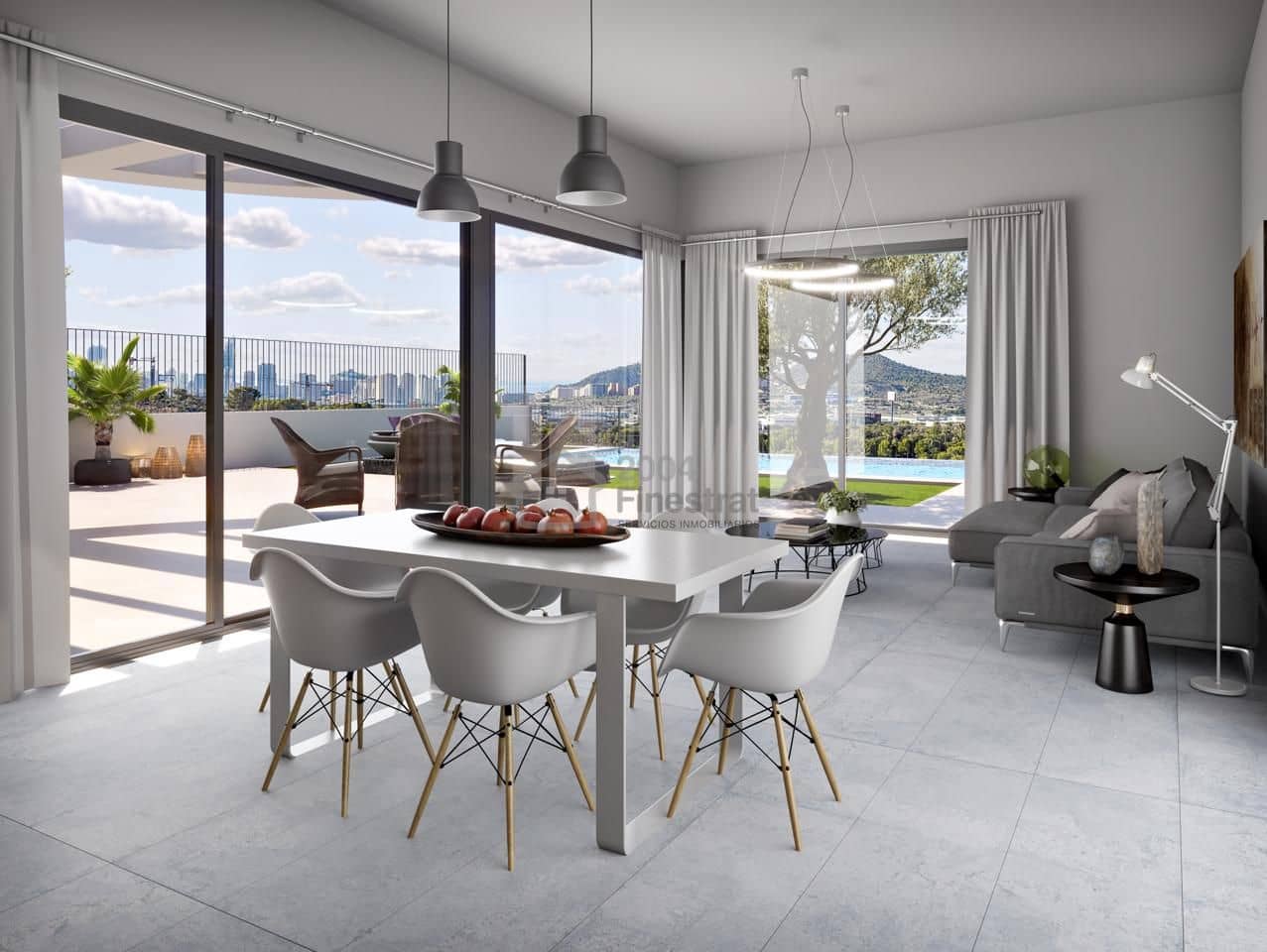 2 makuuhuone Asunto myytävänä paikassa Finestrat mukana uima-altaan - 375 000 € (Ref: 9249515)