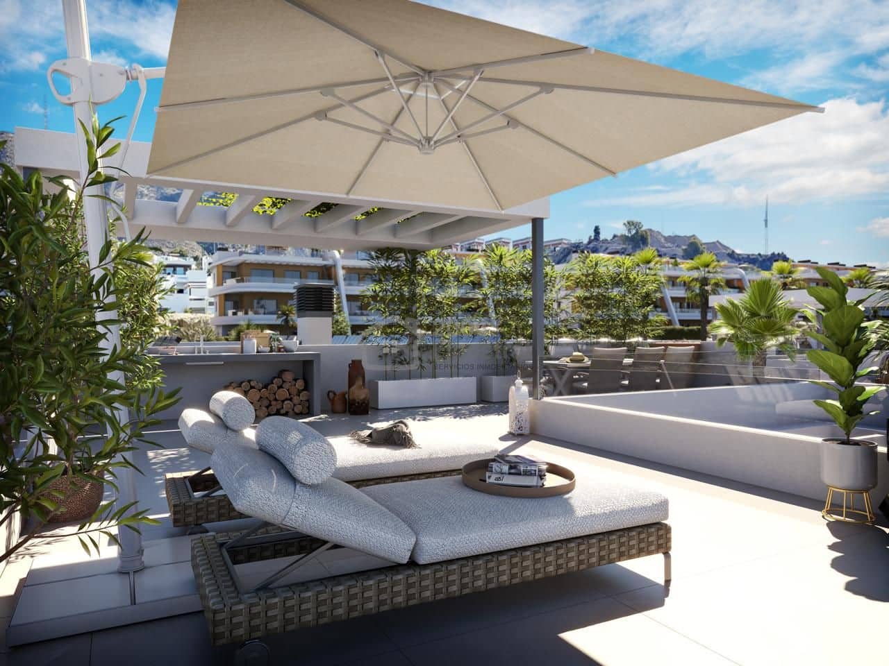 2 makuuhuone Asunto myytävänä paikassa Finestrat mukana uima-altaan - 375 000 € (Ref: 9249515)