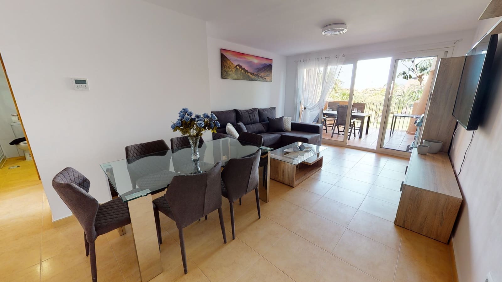 2 soveværelse Lejlighed til leje i Mar Menor Golf Resort med swimmingpool garage - € 1.175 (Ref: 7168368)