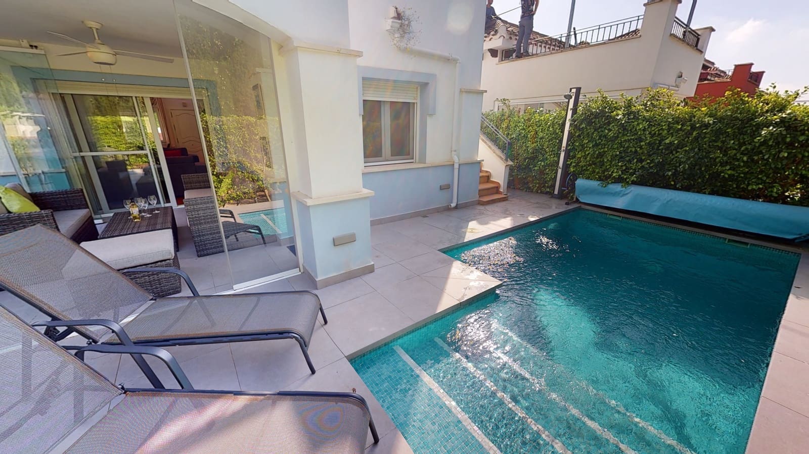 2 soveværelse Villa til leje i Mar Menor Golf Resort med swimmingpool garage - € 1.600 (Ref: 7223414)