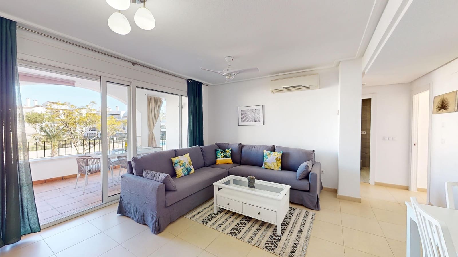 2 soveværelse Lejlighed til leje i Roldan med swimmingpool garage - € 1.175 (Ref: 8126965)