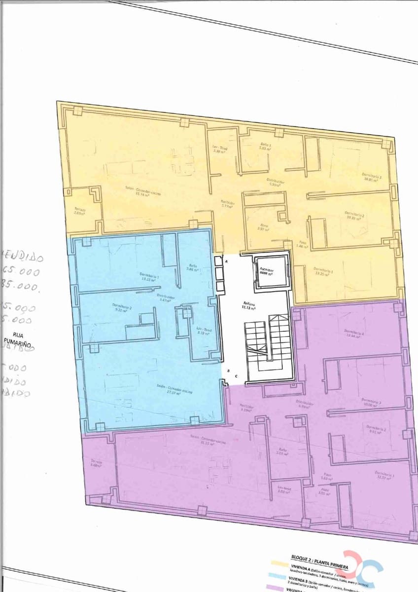 Piso de 2 habitaciones en Marín en venta con garaje - 165.000 € (Ref: 9500691)