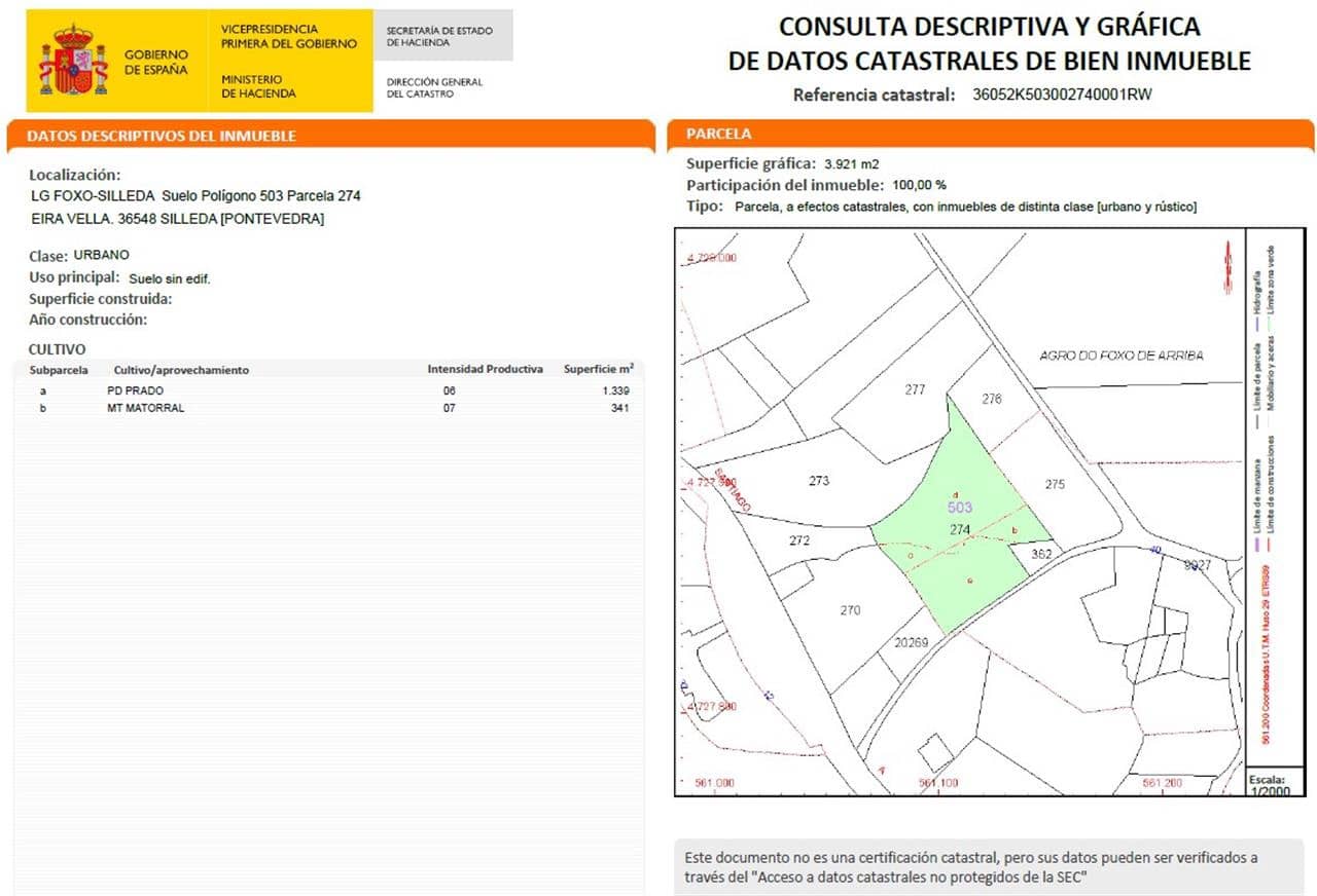 Tontti myytävänä paikassa Silleda - 60 000 € (Ref: 9264223)