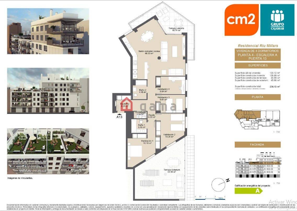 4 sypialnia Mieszkanie na sprzedaż w Castello de la Plana - 376 000 € (Ref: 10030164)