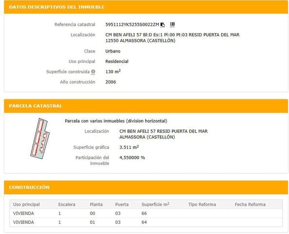 4 makuuhuone Rivitalo myytävänä paikassa Almassora / Almazora - 110 000 € (Ref: 9041637)