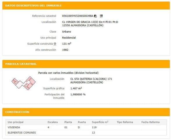 3 soveværelse Lejlighed til salg i Almassora / Almazora - € 66.000 (Ref: 9041641)