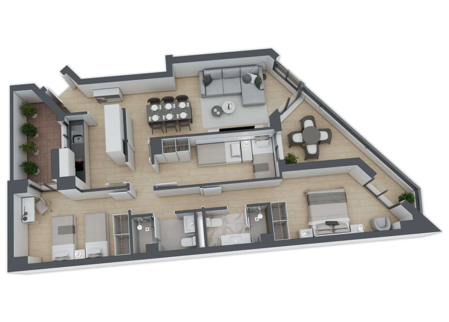 Piso de 3 habitaciones en Castelló de la Plana en venta - 209.000 € (Ref: 9220283)