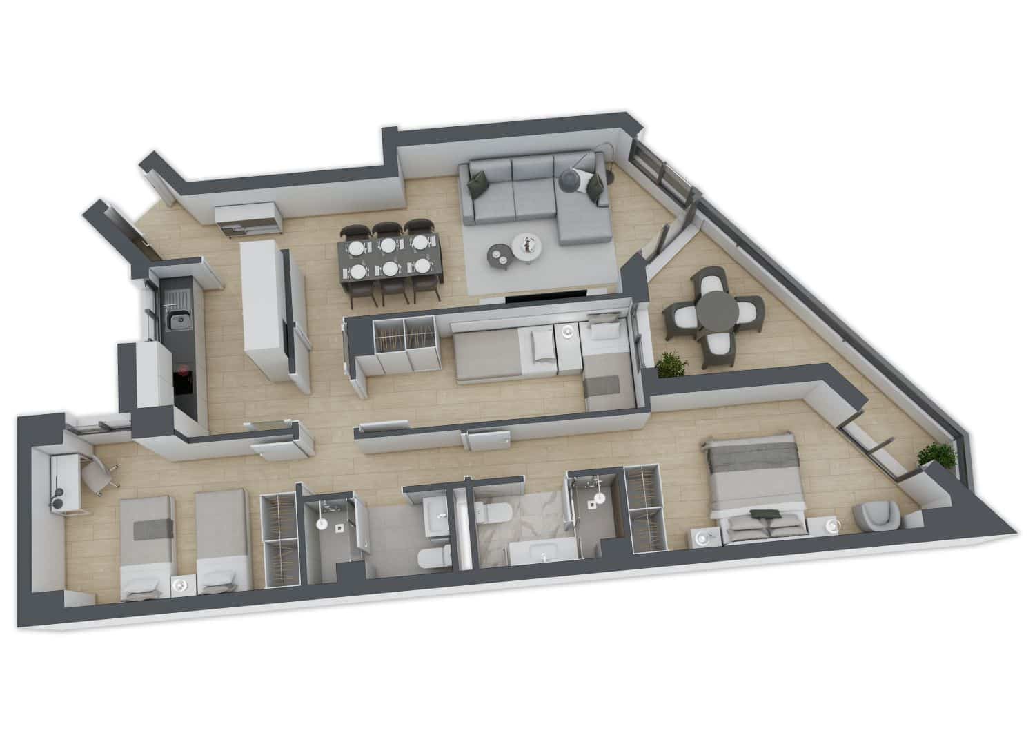 Piso de 3 habitaciones en Castelló de la Plana en venta - 209.000 € (Ref: 9220283)