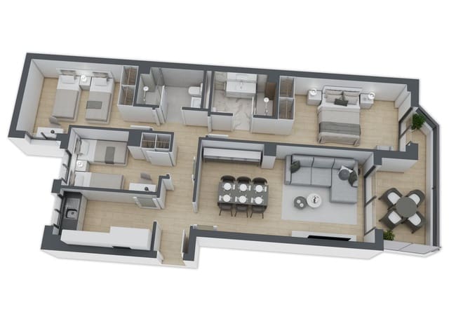 Piso de 3 habitaciones en Castelló de la Plana en venta - 211.000 € (Ref: 9220285)