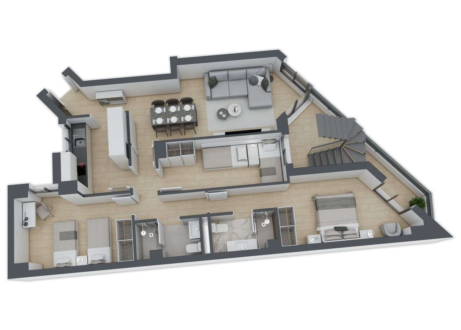 Apartamento de 3 habitaciones en Castelló de la Plana en venta - 253.000 € (Ref: 9220288)