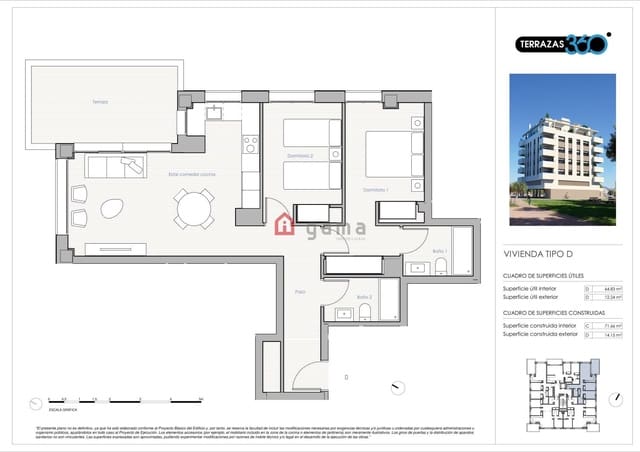 2 slaapkamer Flat te koop in Castelló de la Plana - € 205.000 (Ref: 9413827)