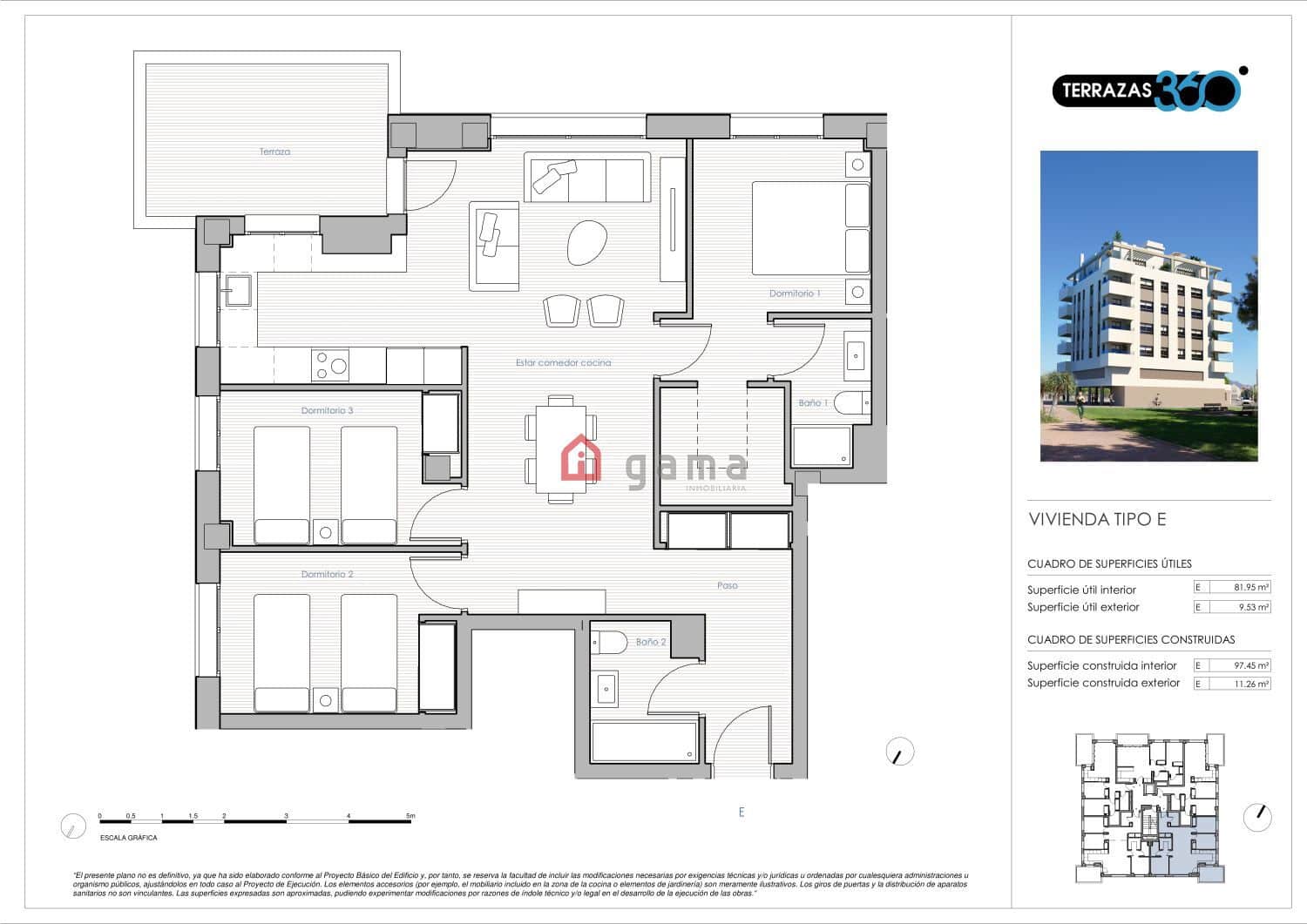3 slaapkamer Flat te koop in Castello de la Plana - € 235.000 (Ref: 9413828)