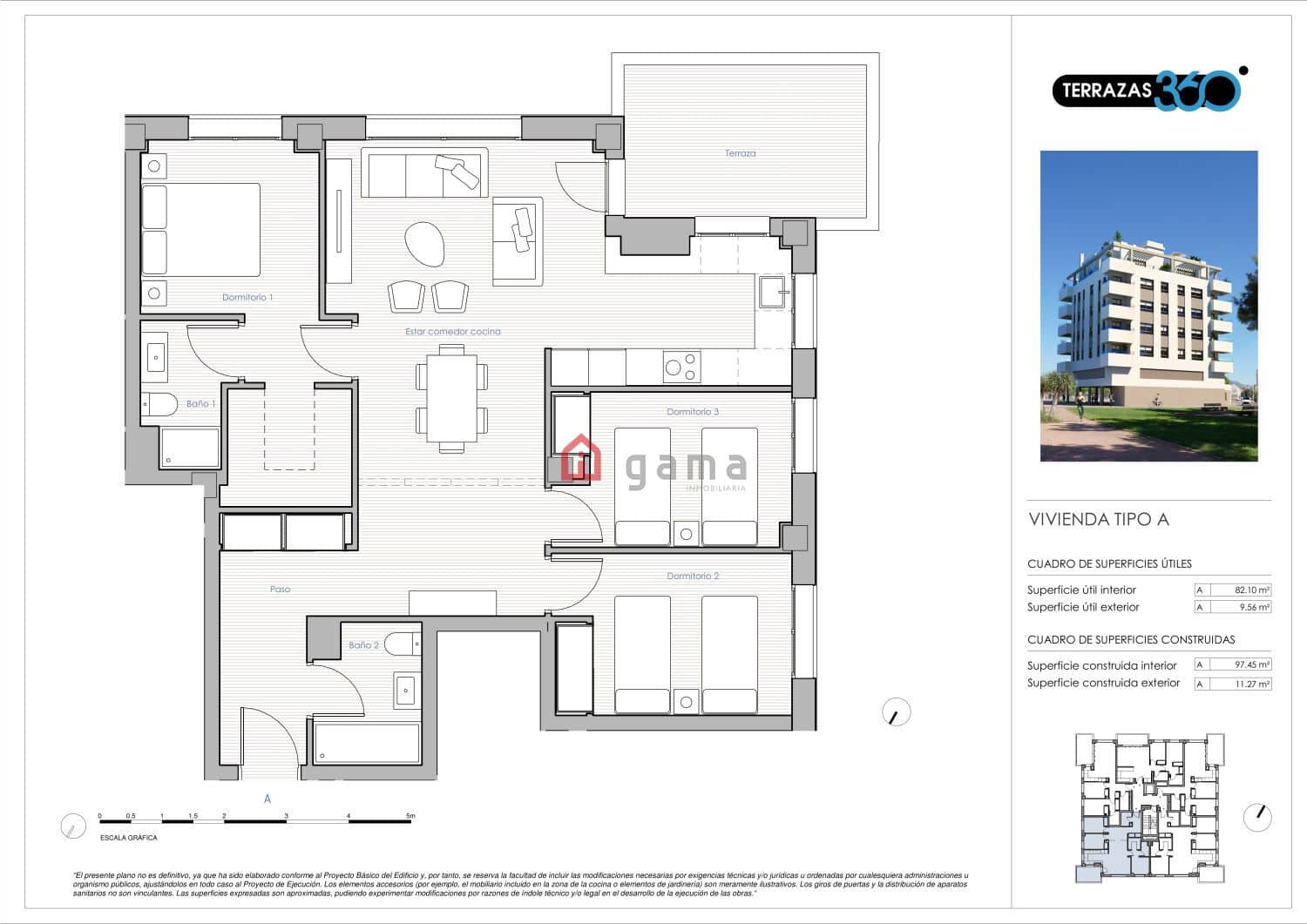 3 slaapkamer Flat te koop in Castello de la Plana - € 235.000 (Ref: 9513184)
