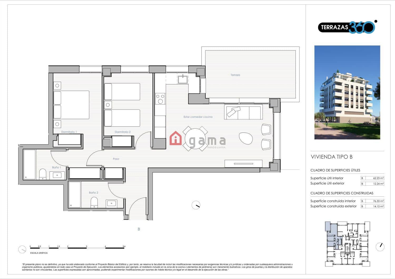 2 bedroom Flat for sale in Castello de la Plana - € 210,000 (Ref: 9513214)