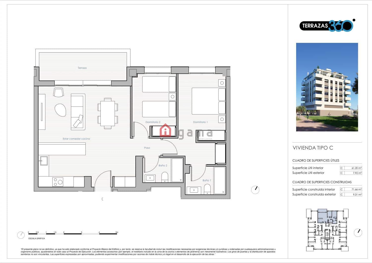 2 slaapkamer Flat te koop in Castello de la Plana - € 205.000 (Ref: 9513217)