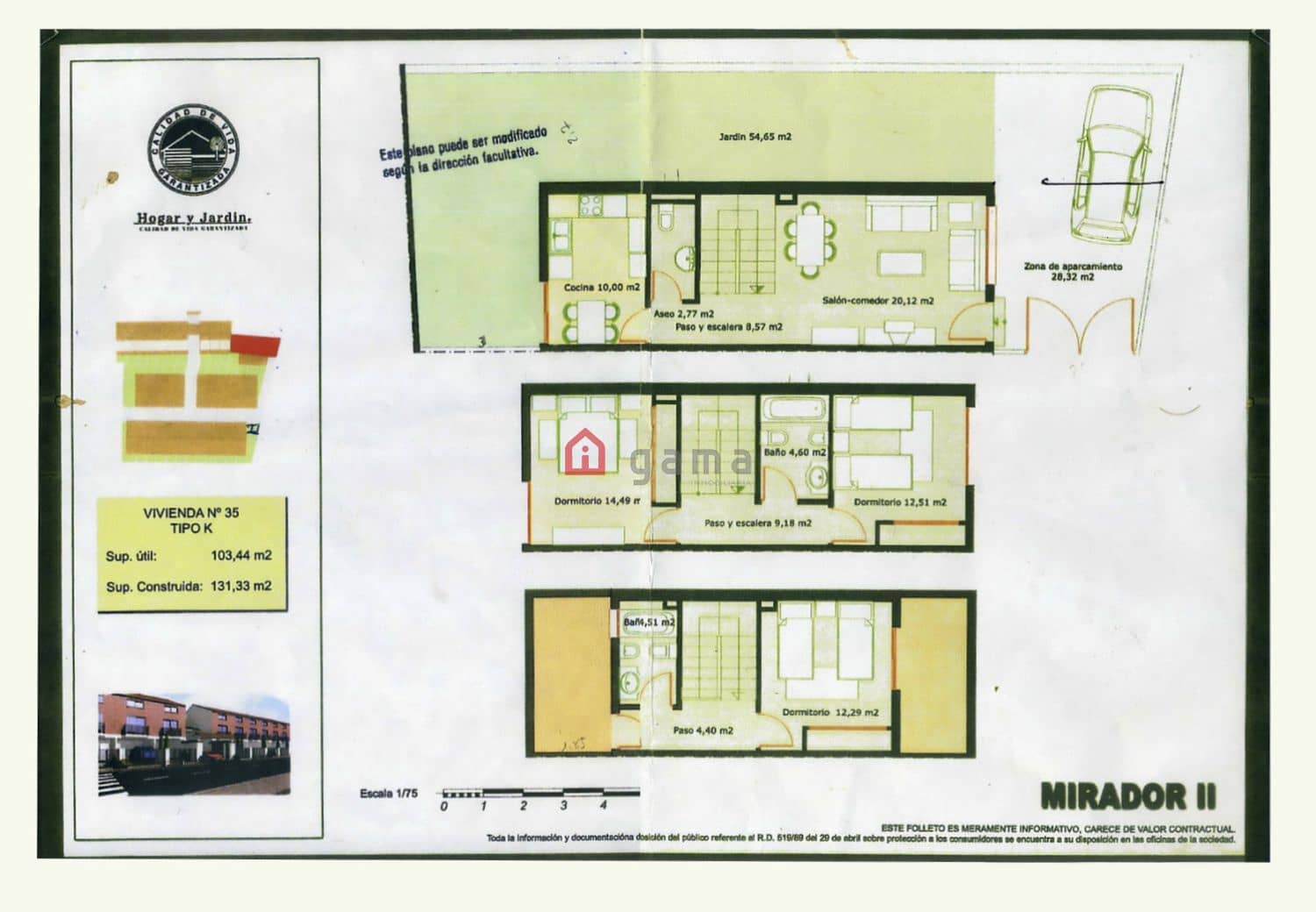 3 bedroom Semi-detached Villa for sale in Almassora / Almazora with garage - € 234,000 (Ref: 9772819)