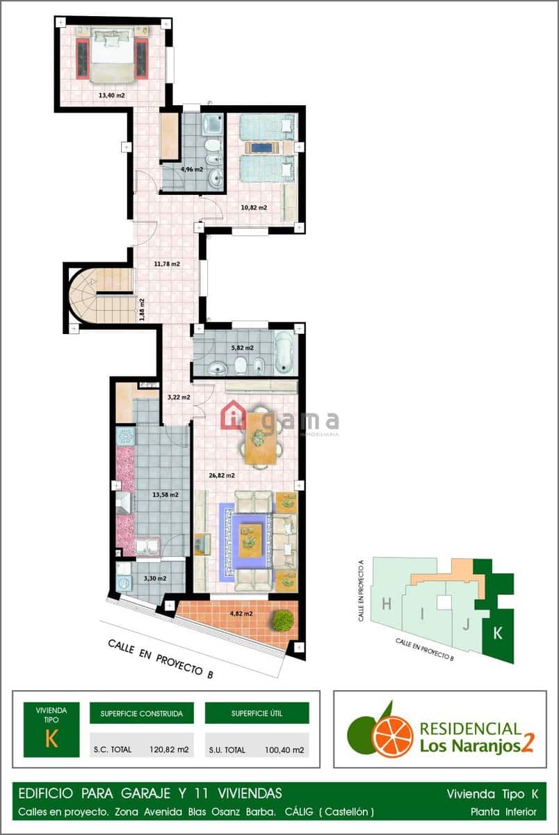 4 slaapkamer Penthouse te koop in Calig met garage - € 160.000 (Ref: 9788240)