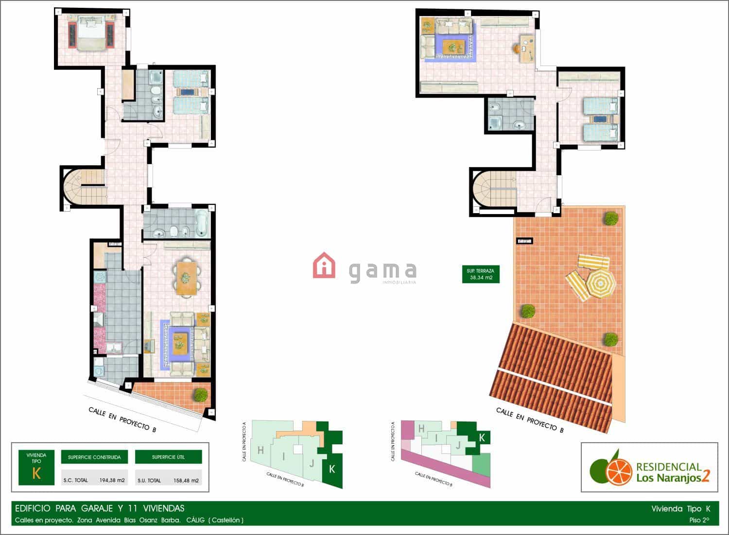 4 slaapkamer Penthouse te koop in Calig met garage - € 160.000 (Ref: 9788240)