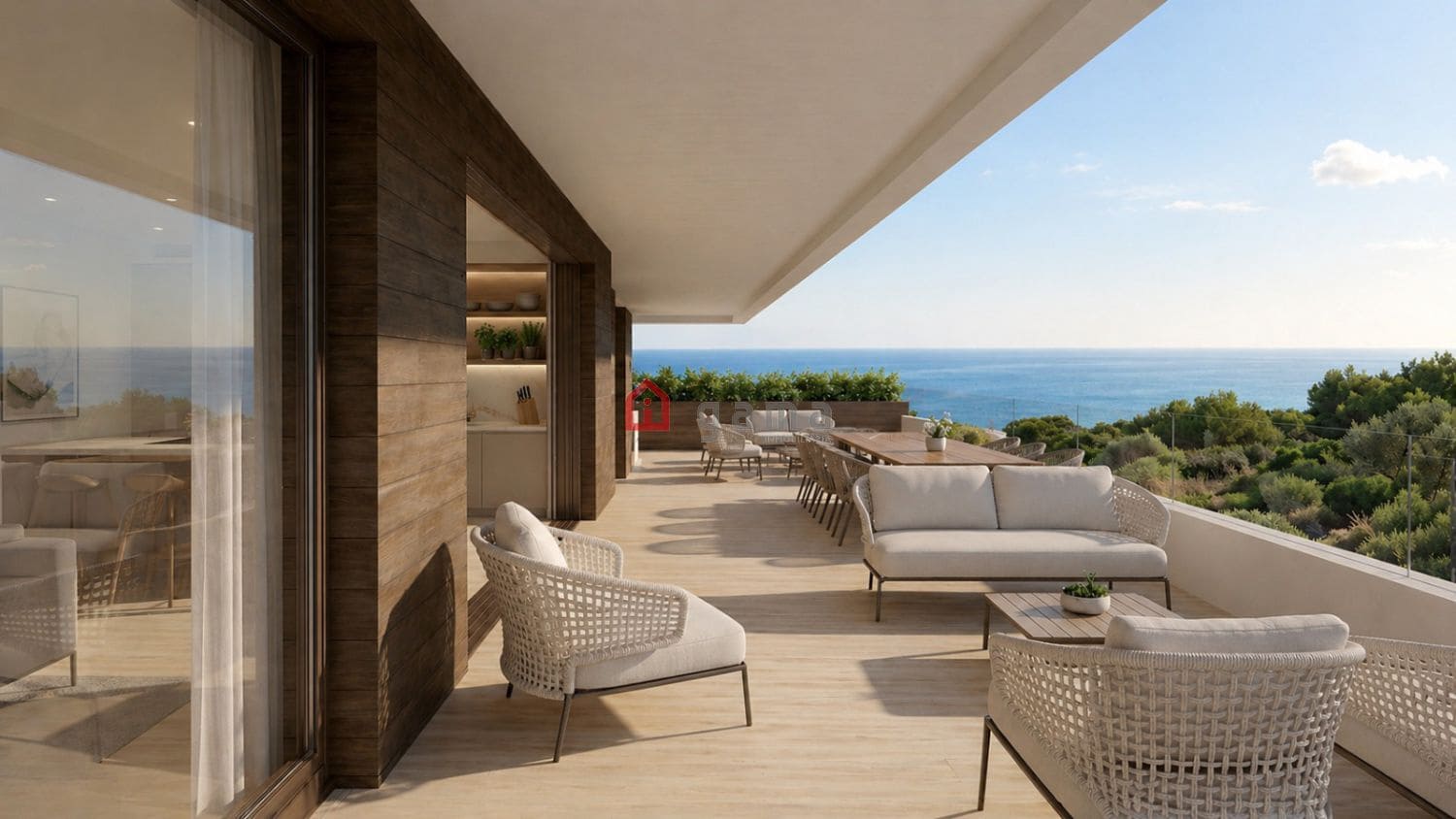 2 makuuhuone Kattohuoneisto myytävänä paikassa Moncofa mukana 
autotalli - 380 000 € (Ref: 9807827)