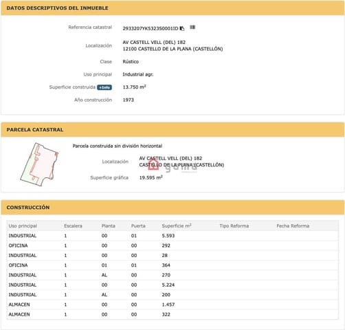 Virksomhed til salg i Norte, Castelló de la Plana - € 2.800.000 (Ref: 9947419)