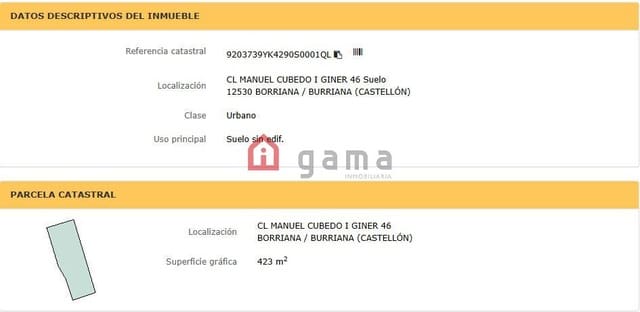 Terreno Non Edificato in vendita in Burriana / Borriana - 921.900 € (Rif: 9976896)