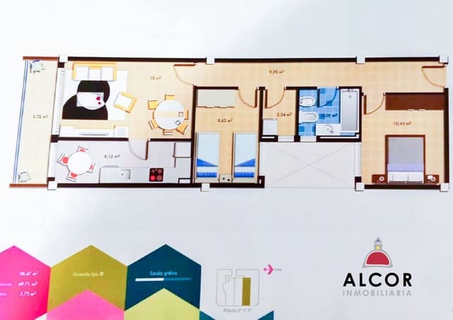 2 slaapkamer Flat te koop in Vinaròs met garage - € 156.000 (Ref: 9049174)