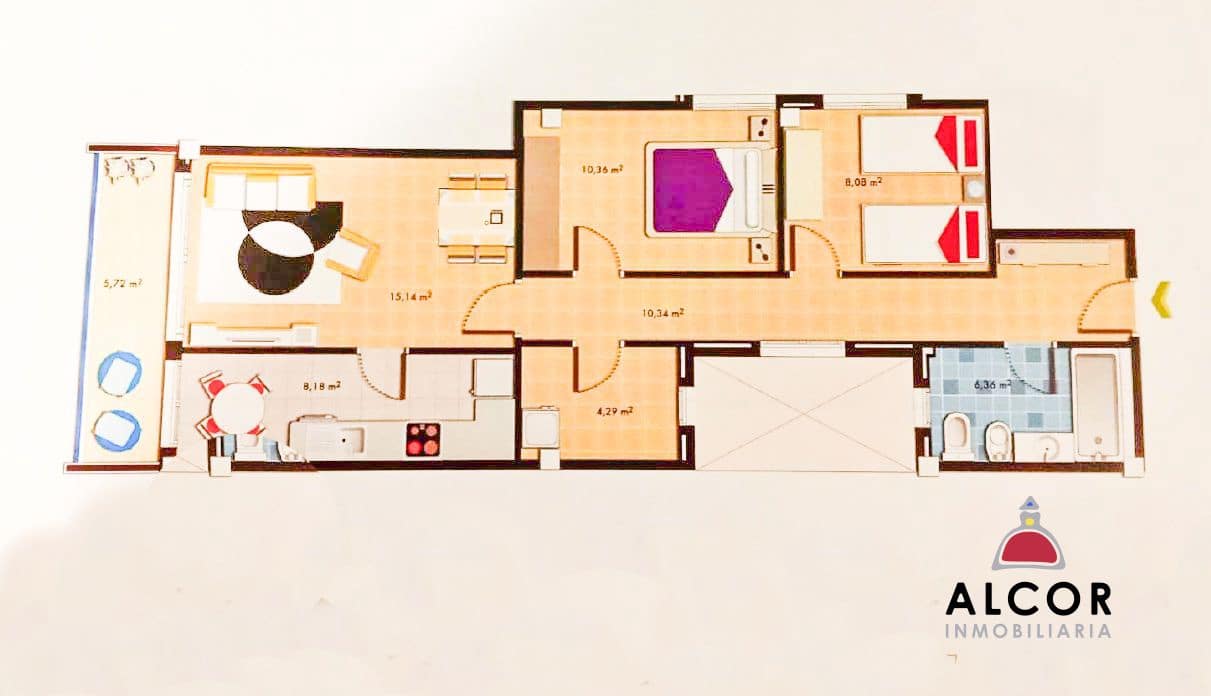 2 sypialnia Mieszkanie na sprzedaż w Vinaros z garażem - 193 000 € (Ref: 9051398)
