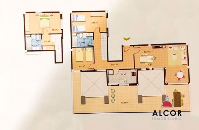 3 slaapkamer Penthouse te koop in Vinaròs met garage - € 260.000 (Ref: 9057909)