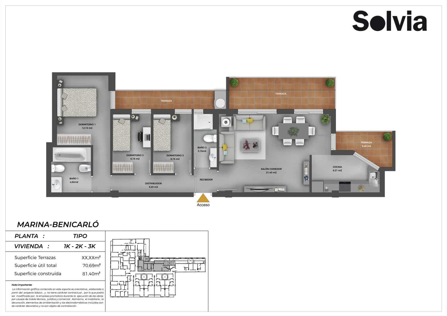 3 soveværelse Lejlighed til salg i Benicarlo med garage - € 125.000 (Ref: 9075339)