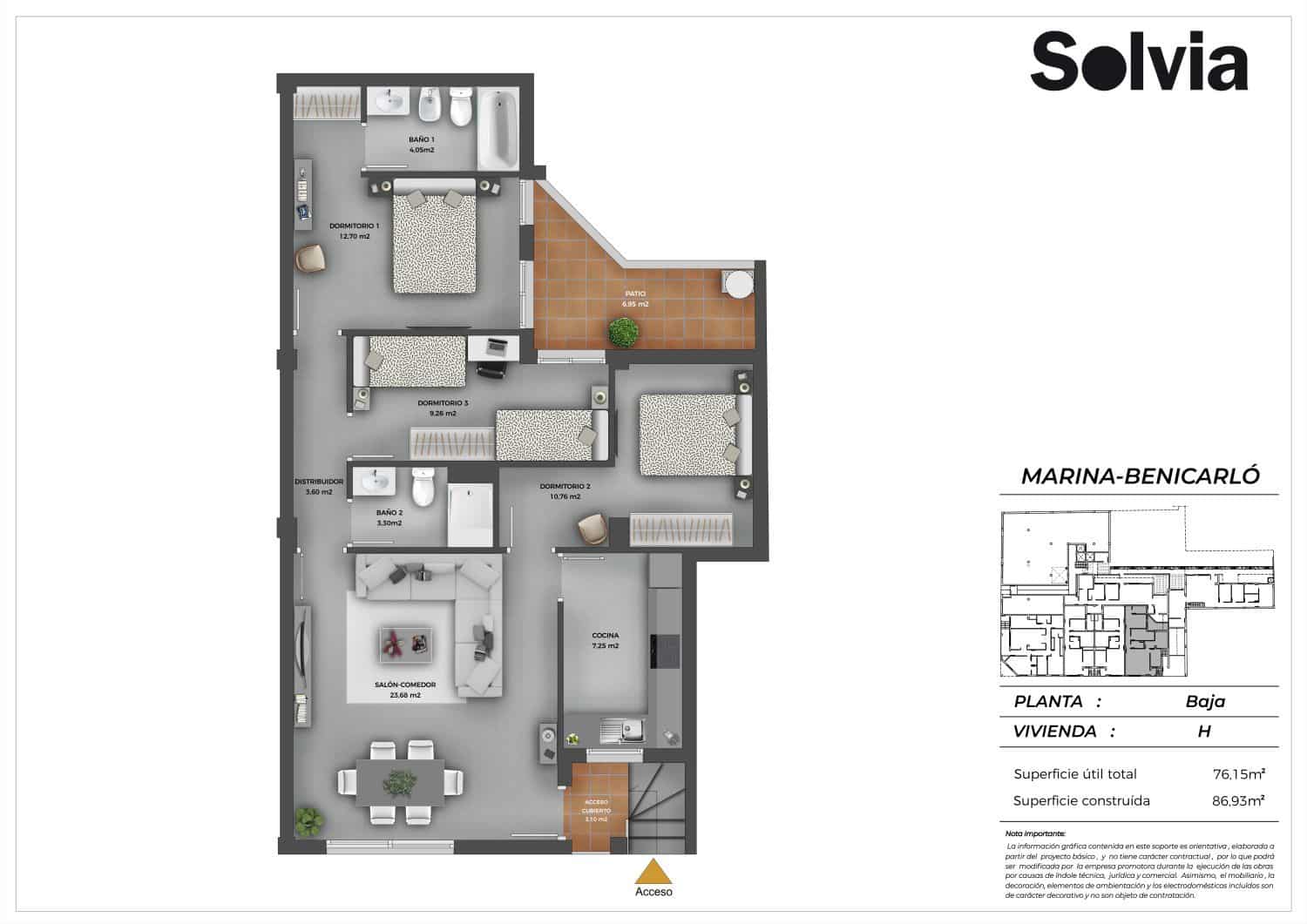 3 soverom Leilighet til salgs i Benicarlo med garasje - € 115 000 (Ref: 9075870)